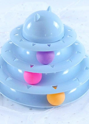Interactive Cat Toy Amusement Plate Kitten Tower