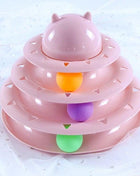 Interactive Cat Toy Amusement Plate Kitten Tower