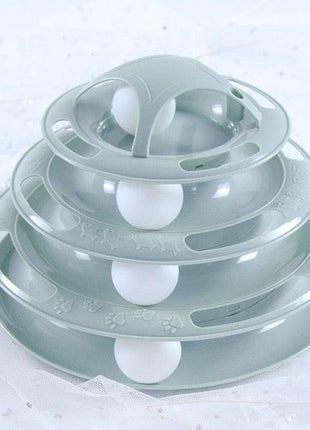Interactive Cat Toy Amusement Plate Kitten Tower