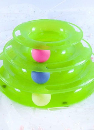 Interactive Cat Toy Amusement Plate Kitten Tower