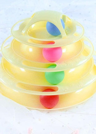 Interactive Cat Toy Amusement Plate Kitten Tower