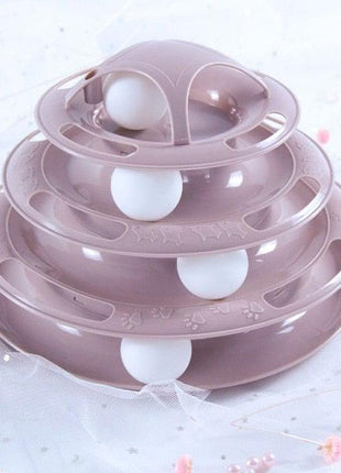Interactive Cat Toy Amusement Plate Kitten Tower