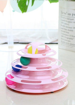 Interactive Cat Toy Amusement Plate Kitten Tower