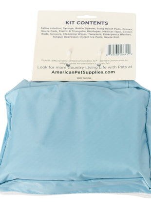 Country Living 50-Piece Pet Travel First Aid Kit for Emergencies, Safety, Adventure & On-the-Go Pet Care
