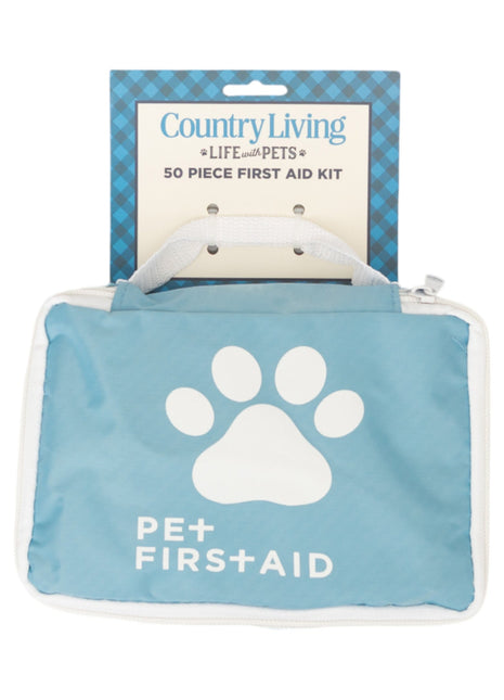 Country Living 50-Piece Pet Travel First Aid Kit for Emergencies, Safety, Adventure & On-the-Go Pet Care