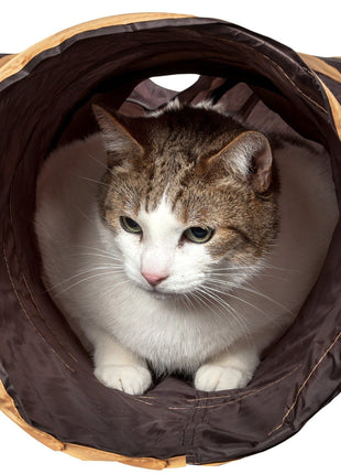 Pet Life ® 'Kitting-Go-Seek' Collapsible Folding Travel 3-way Kitty Cat Tunnel