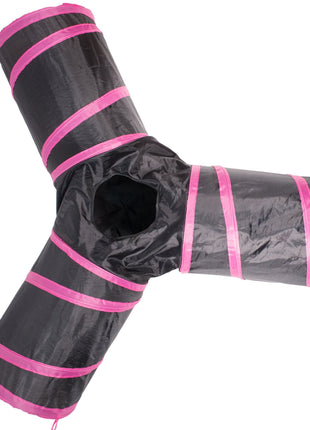 Pet Life ® 'Kitting-Go-Seek' Collapsible Folding Travel 3-way Kitty Cat Tunnel