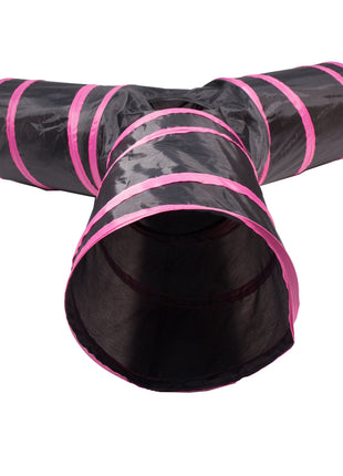 Pet Life ® 'Kitting-Go-Seek' Collapsible Folding Travel 3-way Kitty Cat Tunnel