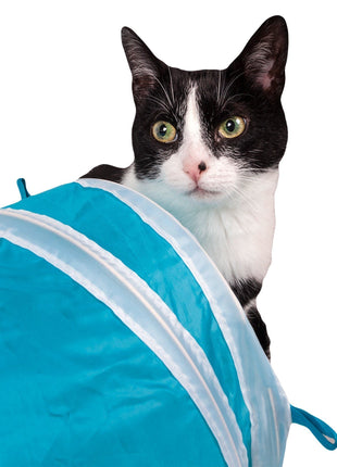 Pet Life ® 'Kitting-Go-Seek' Collapsible Folding Travel 3-way Kitty Cat Tunnel