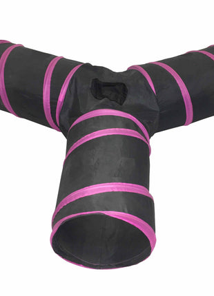 Pet Life ® 'Kitting-Go-Seek' Collapsible Folding Travel 3-way Kitty Cat Tunnel