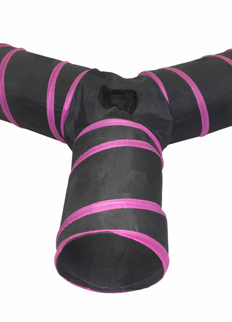 Pet Life ® 'Kitting-Go-Seek' Collapsible Folding Travel 3-way Kitty Cat Tunnel
