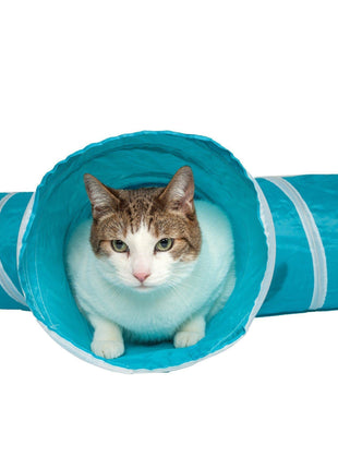 Pet Life ® 'Kitting-Go-Seek' Collapsible Folding Travel 3-way Kitty Cat Tunnel