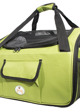 Pet Life ® 'Ultra-Lock' Collapsible Safety Travel Wire Folding Pet Dog Carseat Car Seat Carrier crate