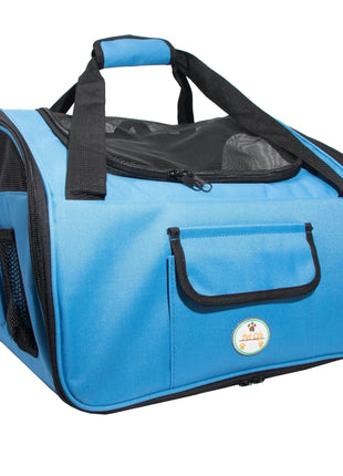 Pet Life ® 'Ultra-Lock' Collapsible Safety Travel Wire Folding Pet Dog Carseat Car Seat Carrier crate