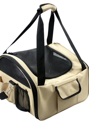 Pet Life ® 'Ultra-Lock' Collapsible Safety Travel Wire Folding Pet Dog Carseat Car Seat Carrier crate