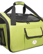 Pet Life ® 'Ultra-Lock' Collapsible Safety Travel Wire Folding Pet Dog Carseat Car Seat Carrier crate