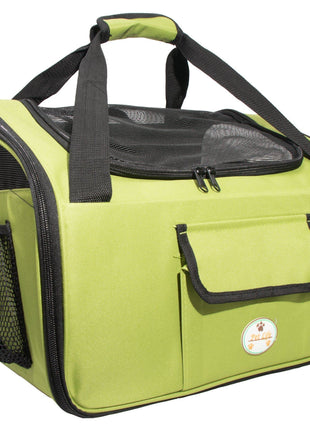 Pet Life ® 'Ultra-Lock' Collapsible Safety Travel Wire Folding Pet Dog Carseat Car Seat Carrier crate