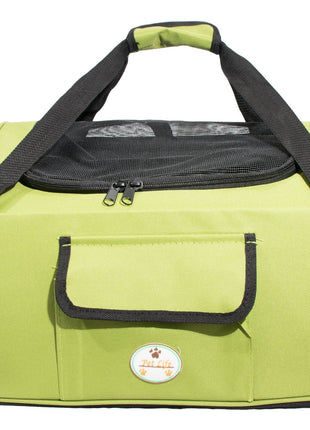 Pet Life ® 'Ultra-Lock' Collapsible Safety Travel Wire Folding Pet Dog Carseat Car Seat Carrier crate