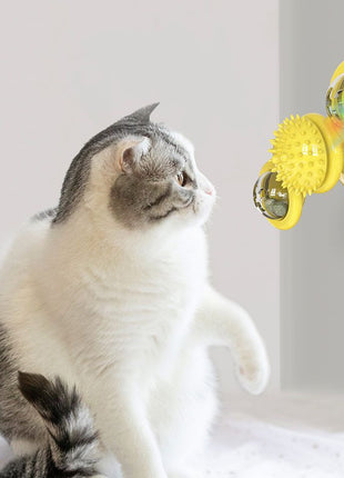 Pet Life ® 'Windmill' Rotating Suction Cup Spinning Cat Toy