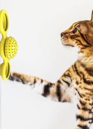 Pet Life ® 'Windmill' Rotating Suction Cup Spinning Cat Toy