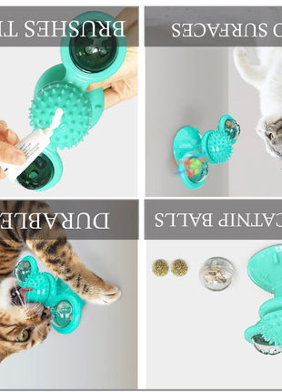 Pet Life ® 'Windmill' Rotating Suction Cup Spinning Cat Toy