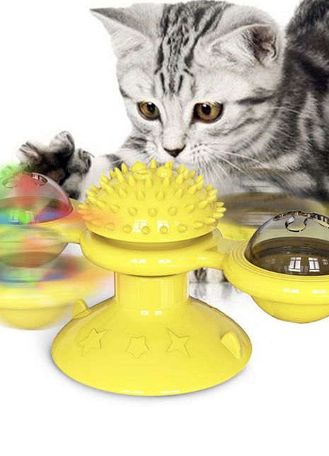 Pet Life ® 'Windmill' Rotating Suction Cup Spinning Cat Toy