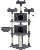 Renwick 69in Large Cat Tree Tower with Condos & Scratching Board - Dark Gray