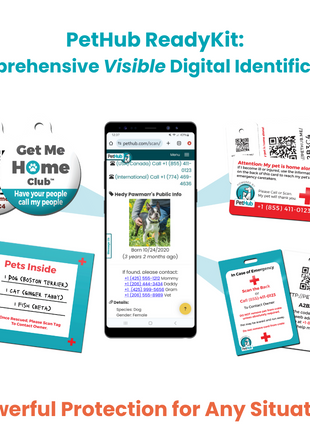 PetHub QR Pet ID Comprehensive ReadyKit – Complete Emergency Kit