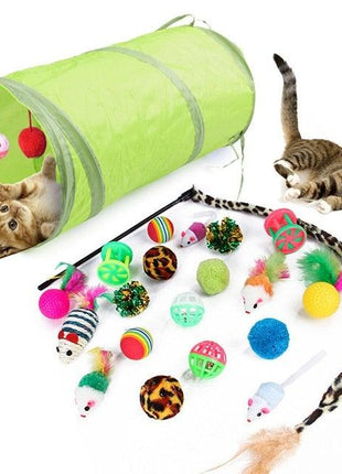 Cat Toy Set -Mouse, Balls, Interactive Toy Assortments, Tunnel & more