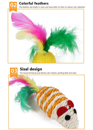 Cat Toy Set -Mouse, Balls, Interactive Toy Assortments, Tunnel & more