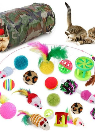 Cat Toy Set -Mouse, Balls, Interactive Toy Assortments, Tunnel & more