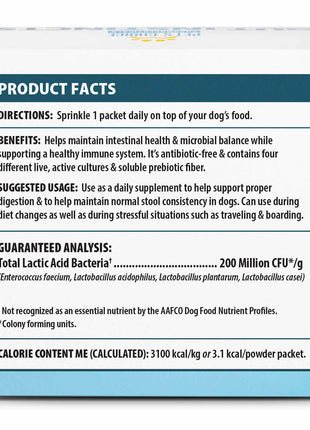 Pet's Choice Gut Instincts Probiotic Powder Packets for Dogs – Daily Digestive & Immune Support, 30 Count