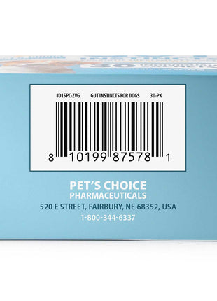 Pet's Choice Gut Instincts Probiotic Powder Packets for Dogs – Daily Digestive & Immune Support, 30 Count