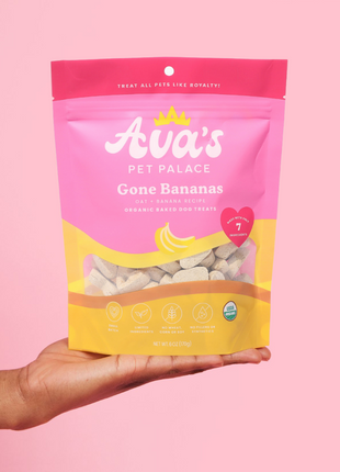 Organic Baked Dog Treats - Gone Bananas