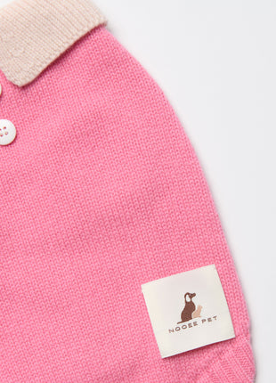 Nooee Pet Polo Wool Sweater – 100% Wool Knit with Classic Collar