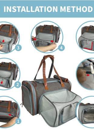 Mr. Peanut's Gold Series Big Apple XL Expandable Pet Carrier V3.0