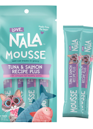 Tuna & Salmon Recipe Plus Cat Treats, Pack of 4