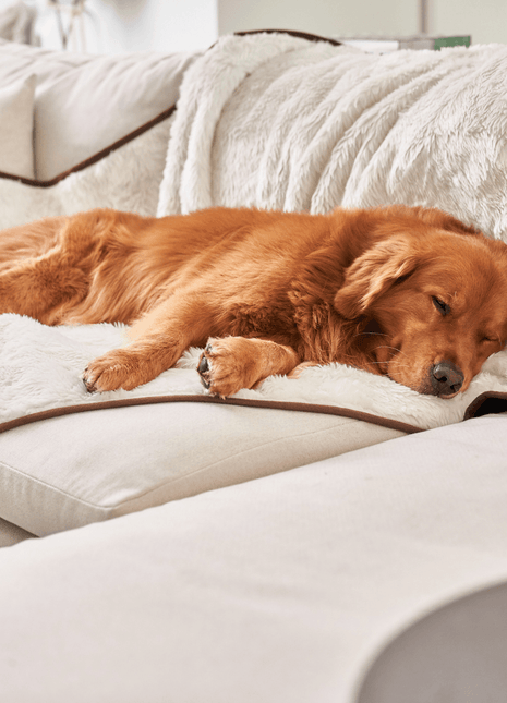 PupProtector™ Short Fur Waterproof Throw Blanket - Polar White