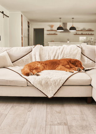 PupProtector™ Short Fur Waterproof Throw Blanket - Polar White