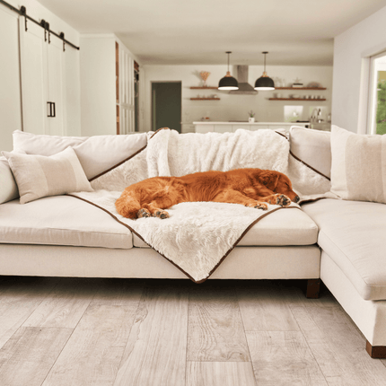 PupProtector™ Summer Short Fur Waterproof Throw Blanket - Polar White