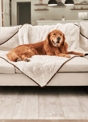 PupProtector™ Short Fur Waterproof Throw Blanket - Polar White