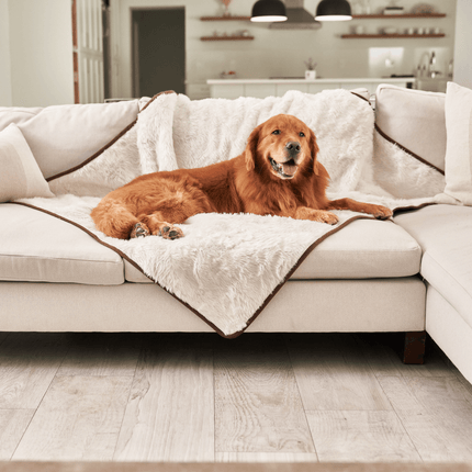 PupProtector™ Summer Short Fur Waterproof Throw Blanket - Polar White