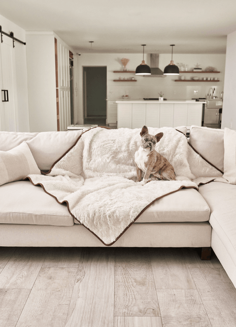 PupProtector™ Summer Short Fur Waterproof Throw Blanket - Polar White