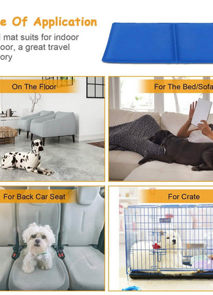 Pressure Activated Pet Gel Self Cooling Mat Pad