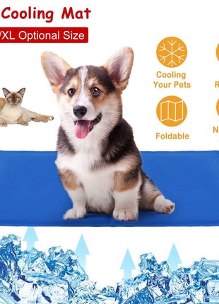 Pressure Activated Pet Gel Self Cooling Mat Pad