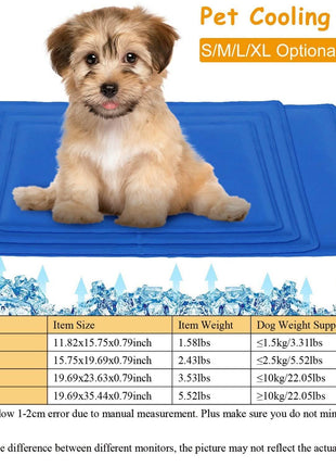 Pressure Activated Pet Gel Self Cooling Mat Pad