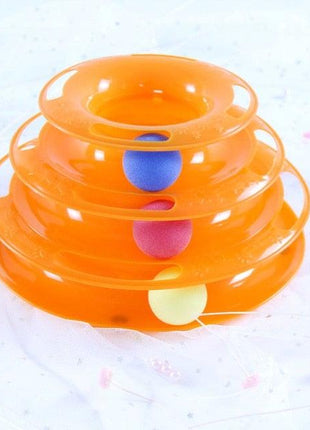 Interactive Cat Toy Amusement Plate Kitten Tower