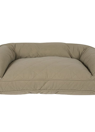 Quilted Microfiber Bolster Dog Bed
