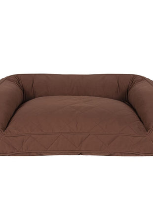 Quilted Microfiber Bolster Dog Bed