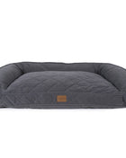 Quilted Microfiber Bolster Dog Bed